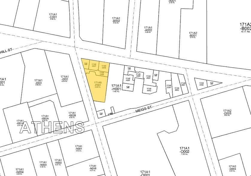 327-367 Prince Ave, Athens, GA à louer - Plan cadastral – Image 2 sur 24