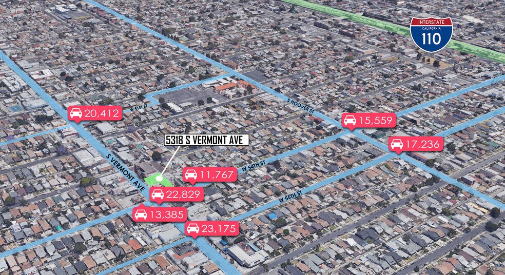 5318 S Vermont Ave, Los Angeles, CA à louer - Aérien – Image 2 sur 16