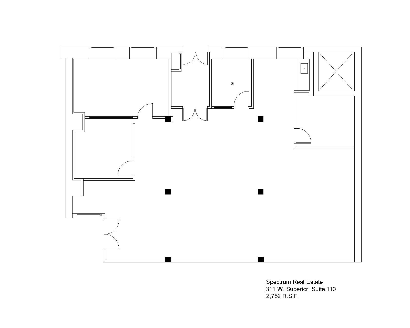311 W Superior St, Chicago, IL à louer Plan d’étage– Image 1 sur 1