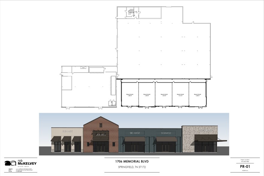 1704-1706 Memorial Blvd, Springfield, TN à louer - Photo de l’immeuble – Image 2 sur 2