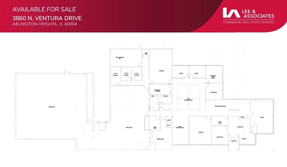 3860 N Ventura Dr, Arlington Heights, IL à vendre - Plan d’étage – Image 2 sur 3