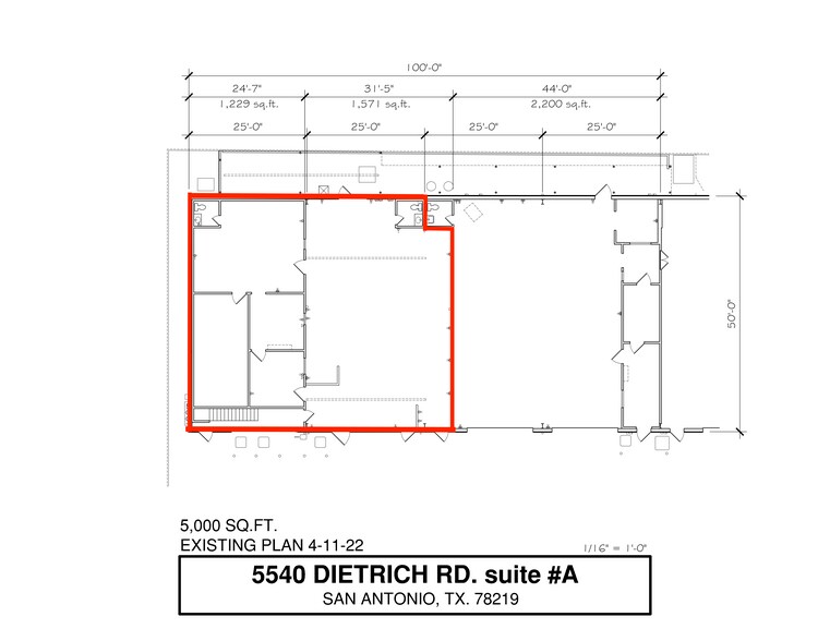 5540 Dietrich Rd, San Antonio, TX à louer - Plan d’étage – Image 3 sur 15