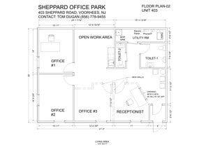 300-403 Sheppard Rd, Voorhees, NJ à louer Plan d’étage– Image 2 sur 8