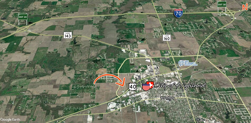 U.S. Hwy 40 & Commerce Ln, Highland, IL à vendre - Photo de l’immeuble – Image 2 sur 5