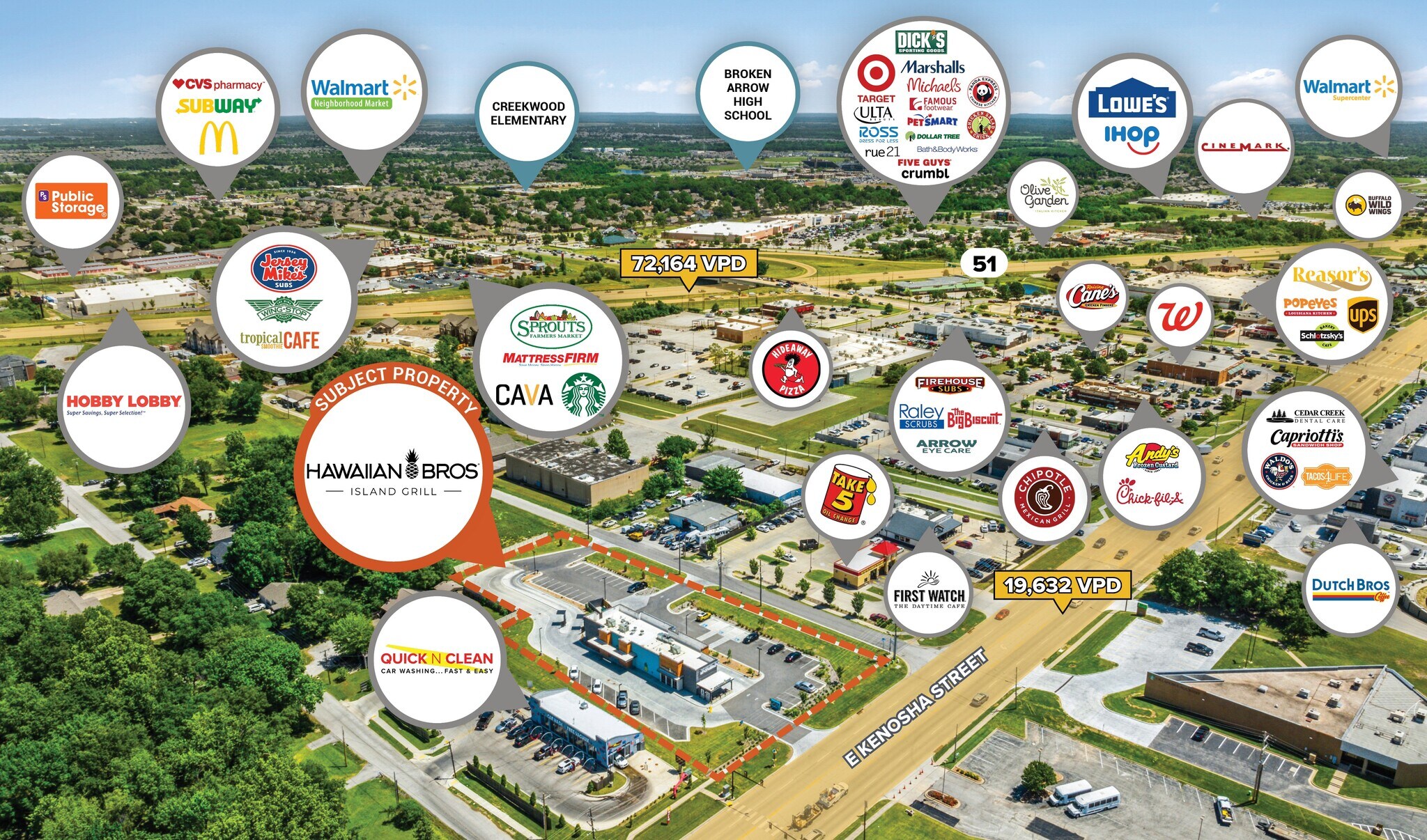 500 E Kenosha St, Broken Arrow, OK à vendre Photo principale– Image 1 sur 5