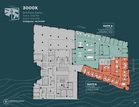 3000 K St NW, Washington, DC à louer Plan d’étage– Image 1 sur 1