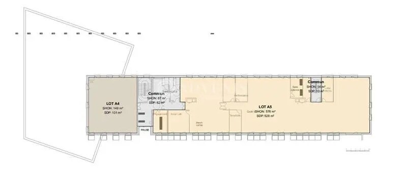 Bureau dans Sainghin-en-Mélantois à louer - Plan d’étage – Image 2 sur 12