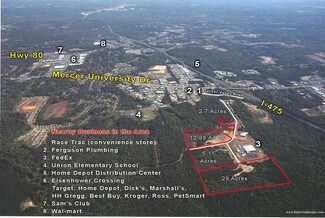 Plus de détails pour 250 Mercer Jct, Macon-Bibb, GA - Terrain à vendre