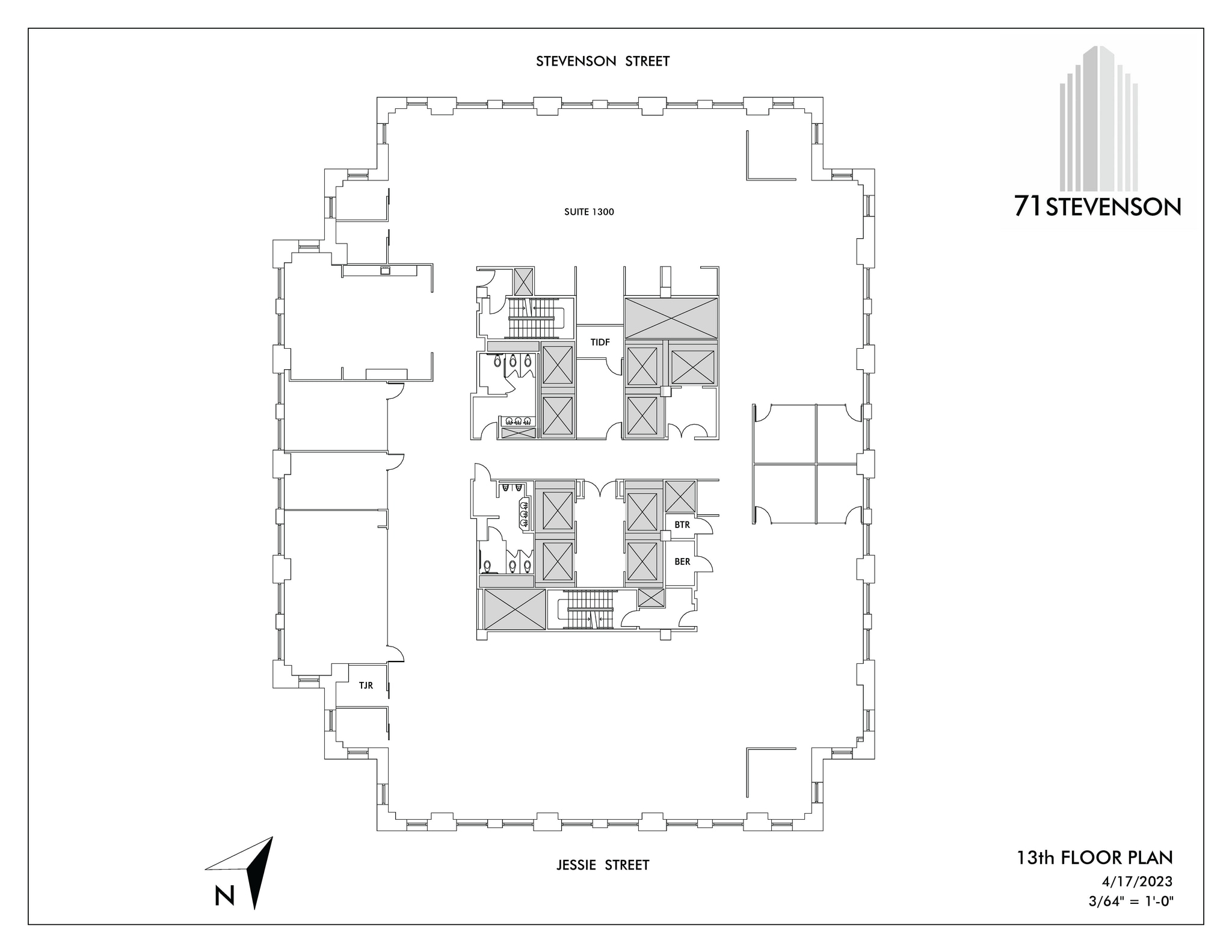 71 Stevenson St, San Francisco, CA à louer Plan d’étage– Image 1 sur 1