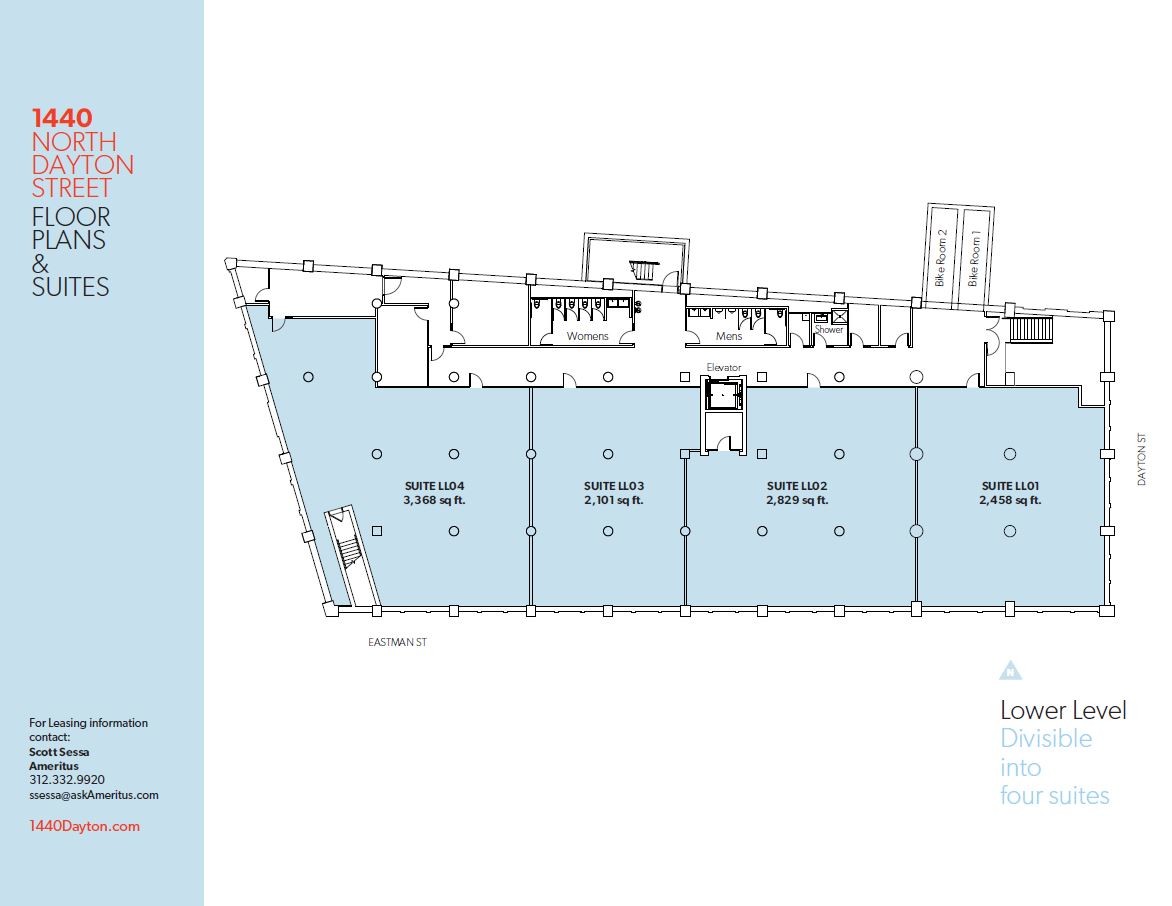 1440 N Dayton St, Chicago, IL à louer Plan d’étage– Image 1 sur 2