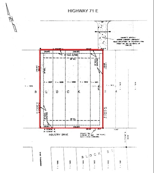 3999 Hwy 71 East, Bastrop, TX à vendre - Plan cadastral – Image 2 sur 13