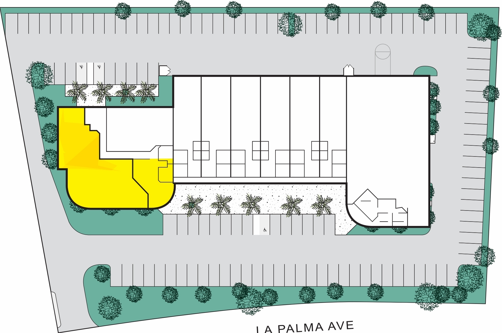 23001-23101 La Palma Ave, Yorba Linda, CA à louer Plan de site– Image 1 sur 1