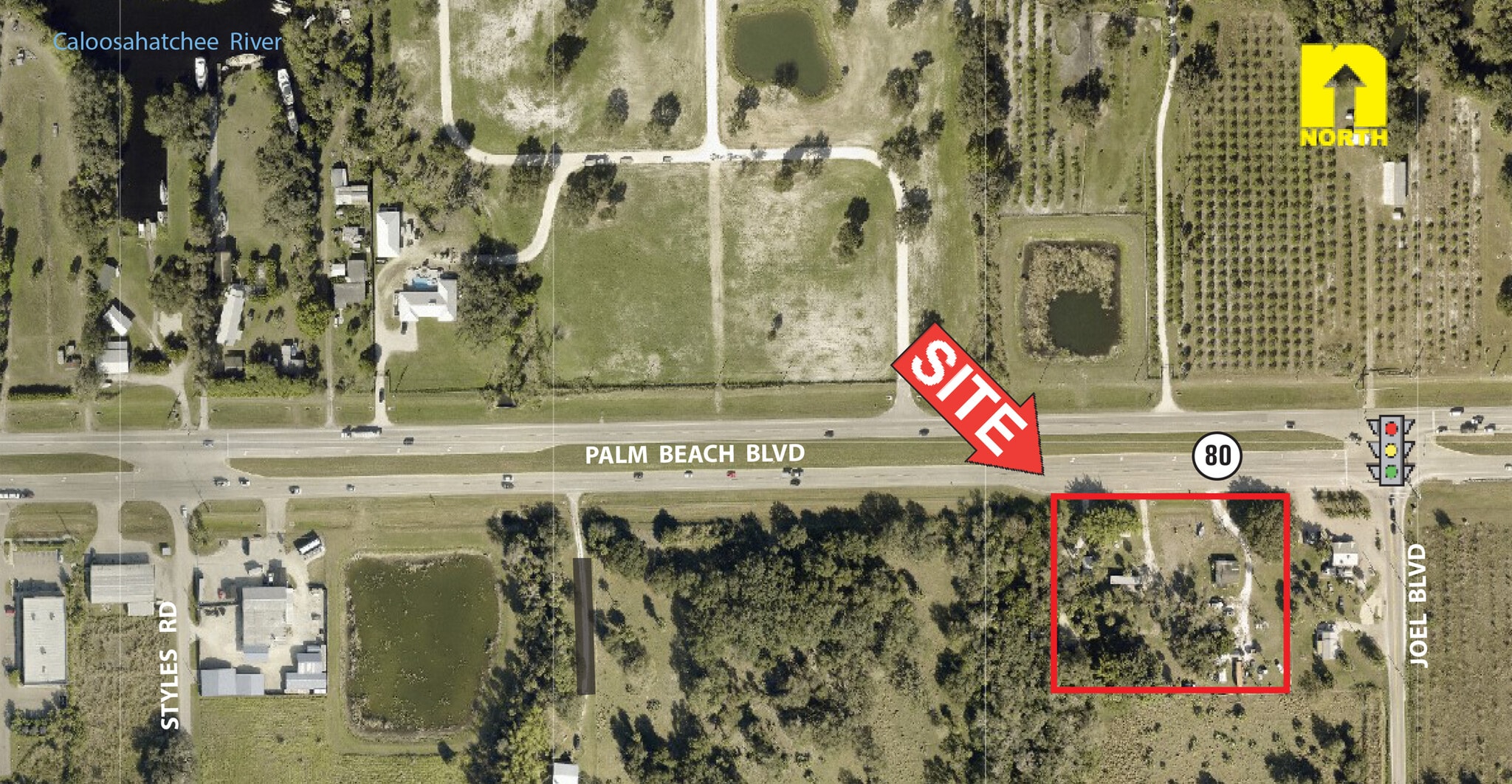 21810 & 21840 Palm Beach, Alva, FL à vendre Aérien– Image 1 sur 2