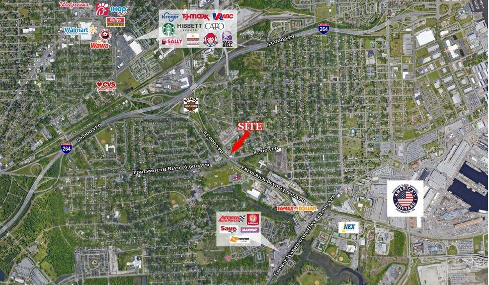 2100 Portsmouth Blvd, Portsmouth, VA à louer - Aérien – Image 3 sur 3