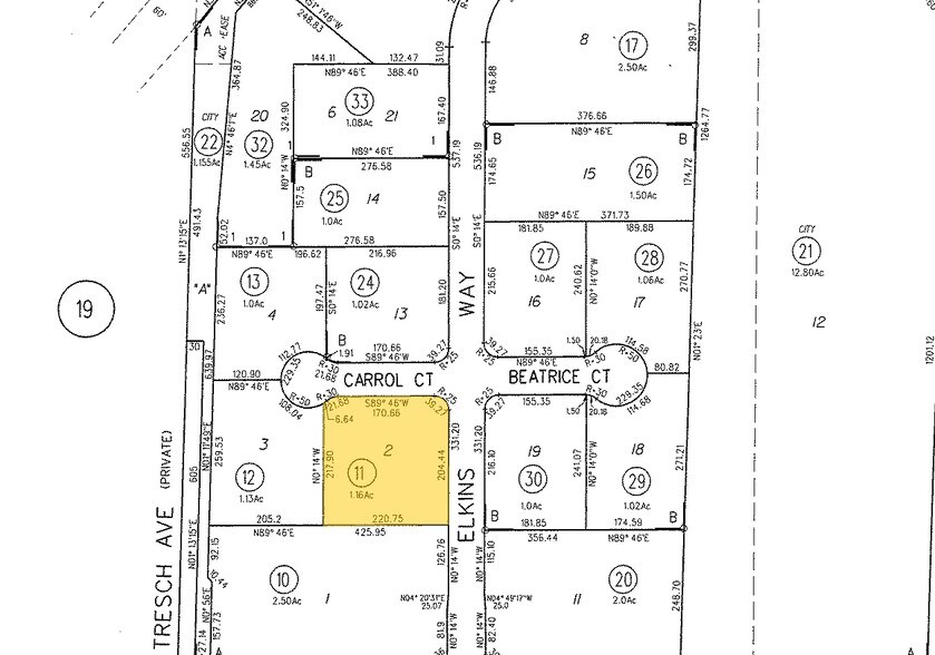 390 Carrol Ct, Brentwood, CA à louer - Plan cadastral – Image 2 sur 7