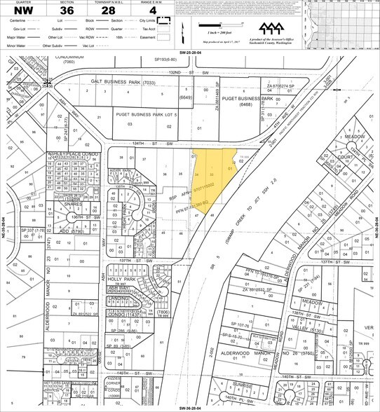 728 134th St Sw, Everett, WA à louer - Plan cadastral – Image 2 sur 10