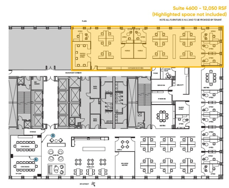 555 S Flower St, Los Angeles, CA à louer Plan d’étage– Image 1 sur 2