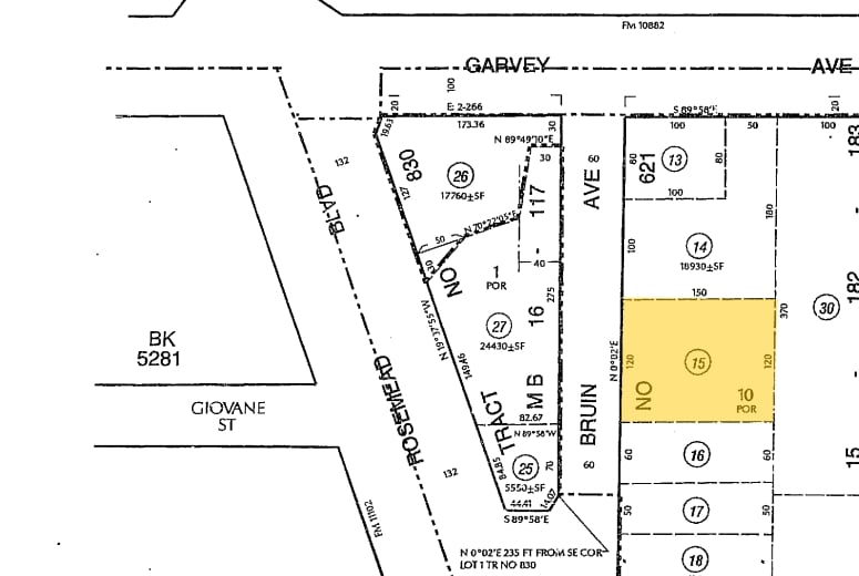 2740 Bruin Ave, South El Monte, CA à louer - Plan cadastral – Image 2 sur 2