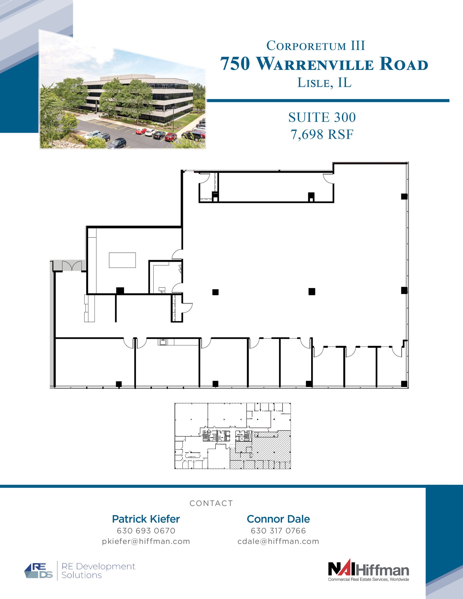 750 Warrenville Rd, Lisle, IL à louer Plan d’étage– Image 1 sur 1