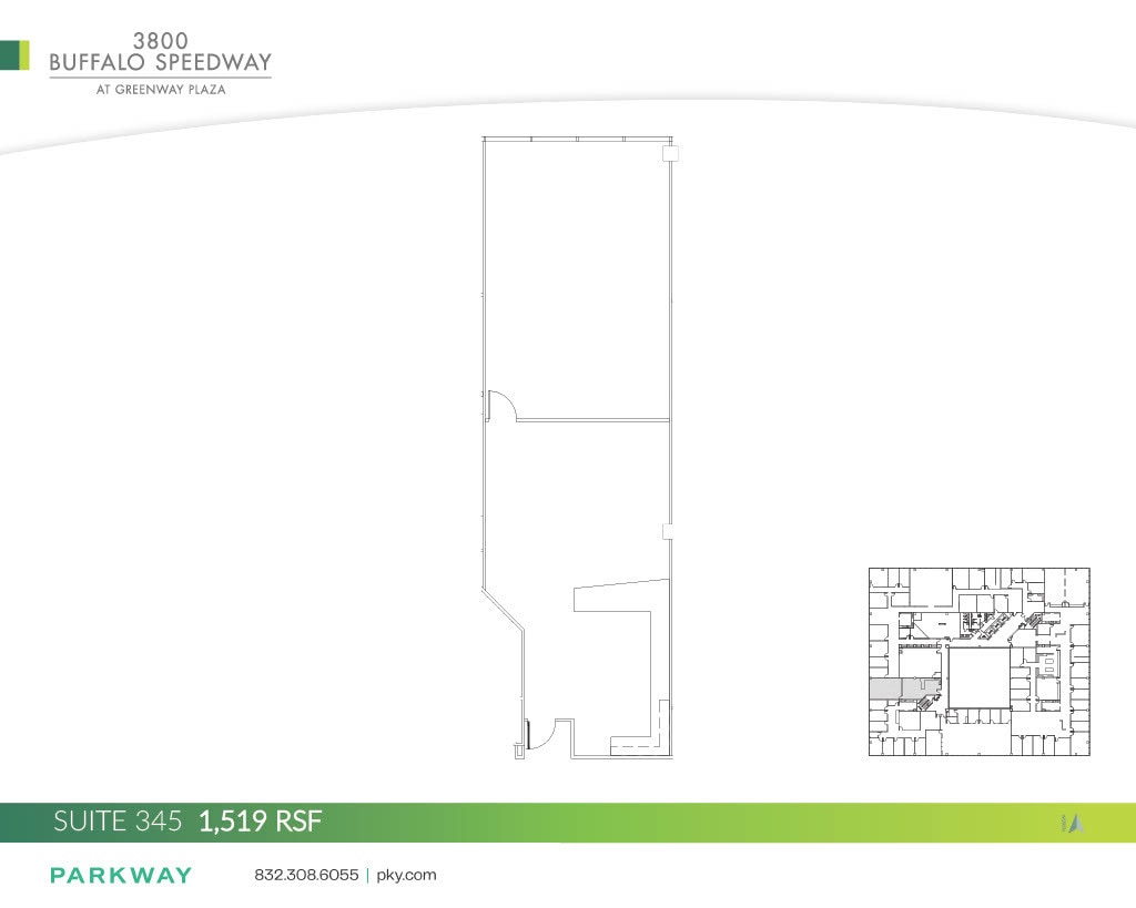 3800 Buffalo Speedway, Houston, TX à louer Plan d’étage– Image 1 sur 2