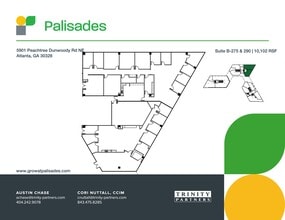 5901 Peachtree Dunwoody Rd NE, Atlanta, GA à louer Plan de site– Image 2 sur 2