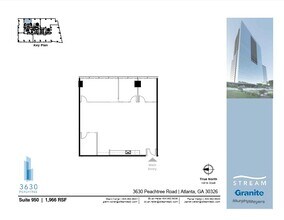 3630 Peachtree Rd NE, Atlanta, GA à louer Plan d’étage– Image 1 sur 1