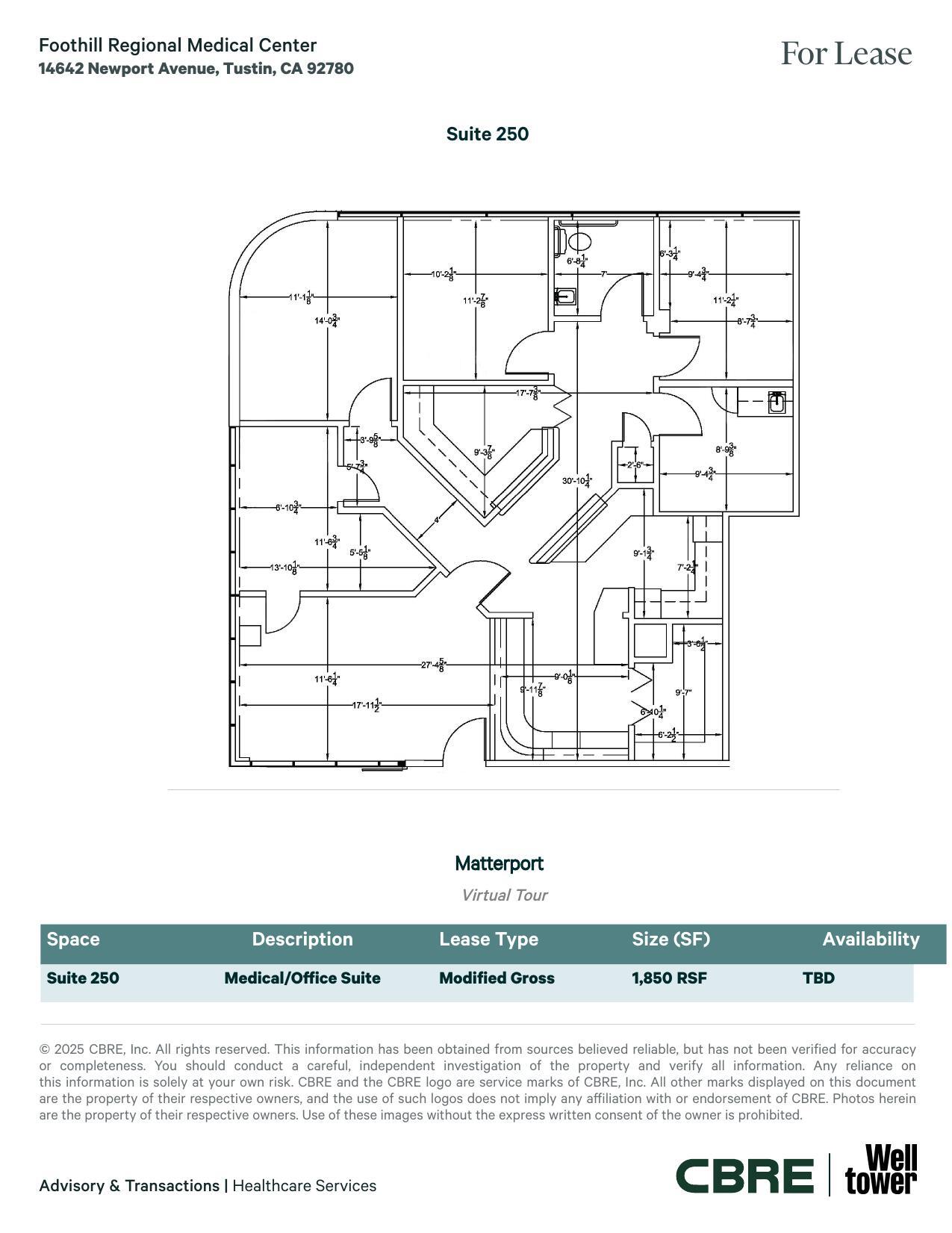 14642 Newport Ave, Tustin, CA à louer Plan d’étage– Image 1 sur 1