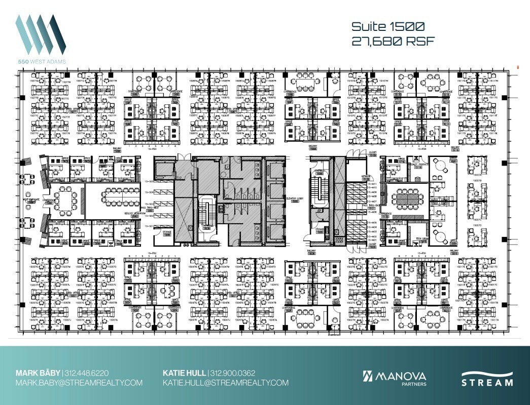 550 W Adams St, Chicago, IL à louer Plan d’étage– Image 1 sur 1