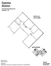 110-140 Cypress Station Dr, Houston, TX à louer Plan d’étage– Image 1 sur 1