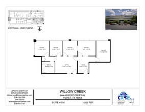 669 Airport Fwy, Hurst, TX à louer Plan d’étage– Image 2 sur 2