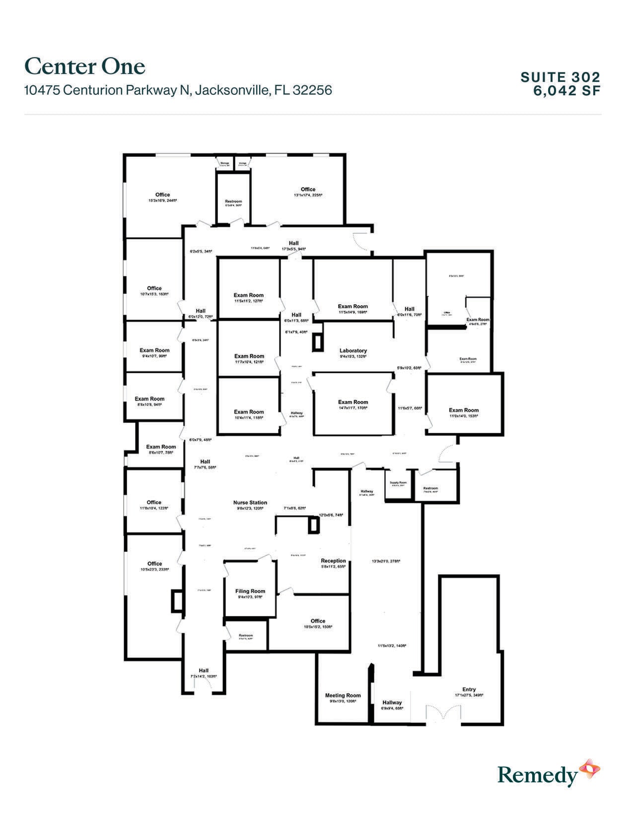 10475 Centurion Pky, Jacksonville, FL à louer Plan d’étage– Image 1 sur 15