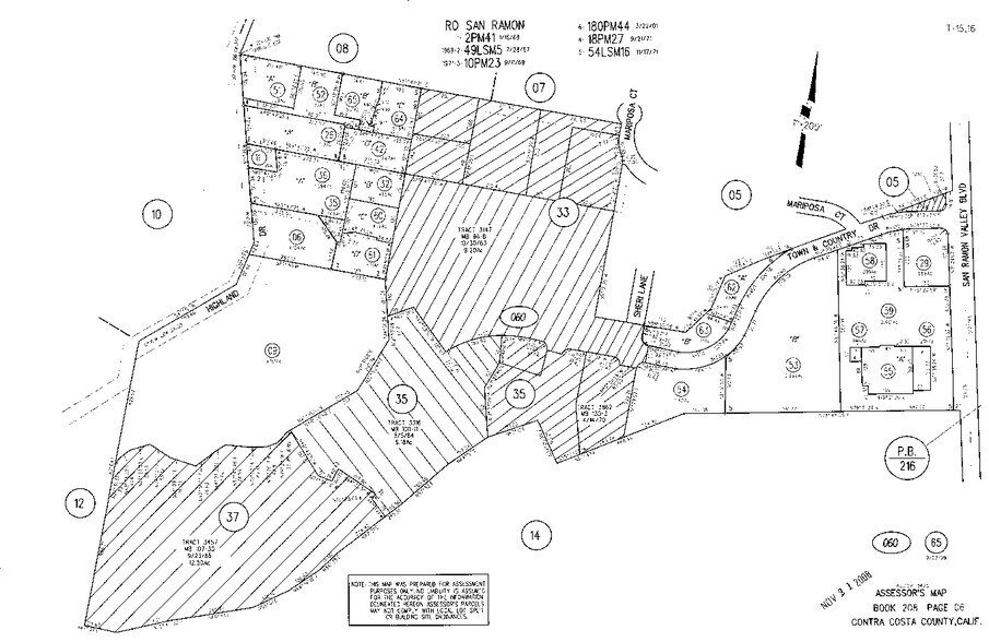 140 Town & Country Dr, Danville, CA à louer - Plan cadastral – Image 2 sur 7