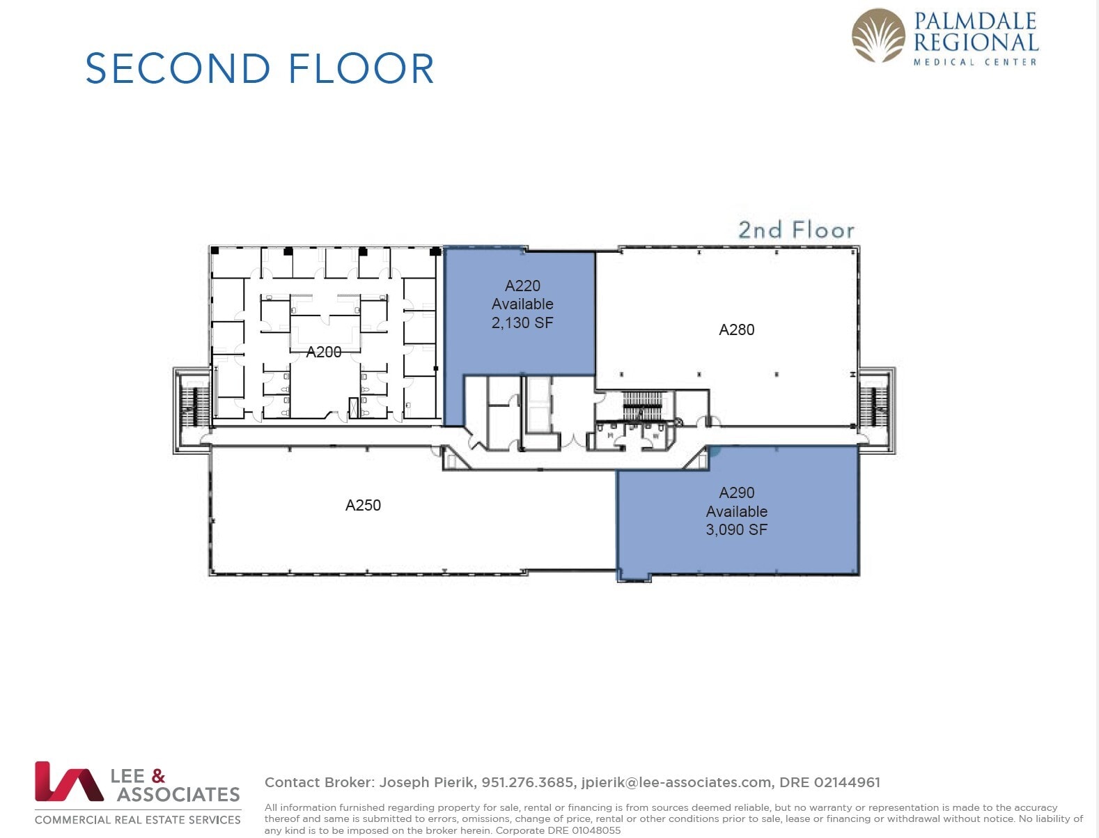 38660 Medical Center Dr, Palmdale, CA à louer Plan d’étage– Image 1 sur 1