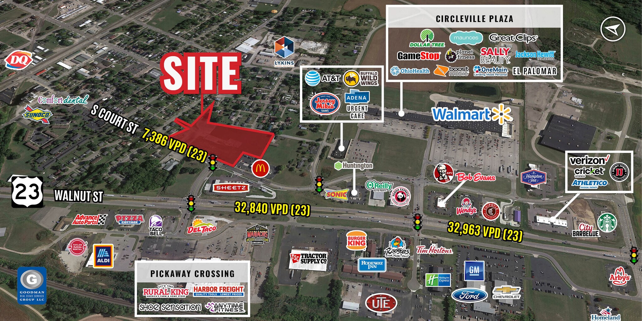 1250 S Court St, Circleville, OH à louer Aérien– Image 1 sur 4