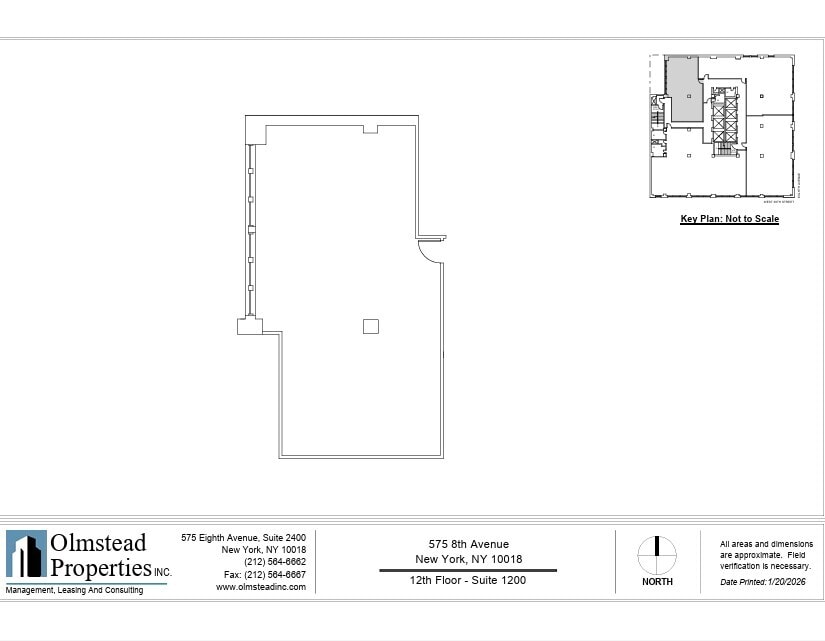 575 8th Ave, New York, NY à louer Plan d’étage– Image 1 sur 1