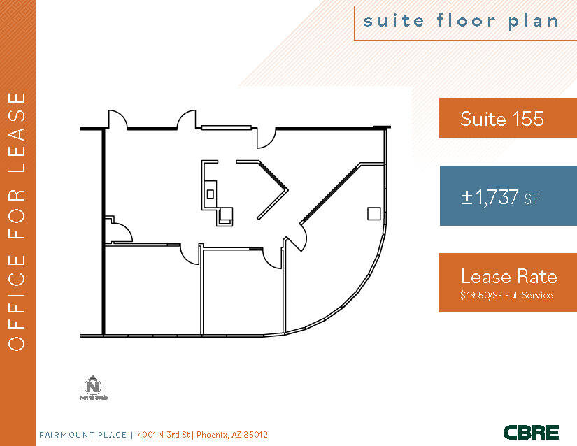 4001 N 3rd St, Phoenix, AZ à louer Plan d’étage– Image 1 sur 1