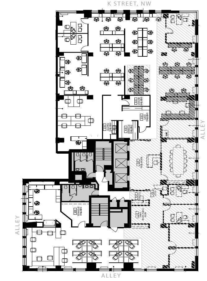 1625 K St NW, Washington, DC à louer Plan d’étage– Image 1 sur 1