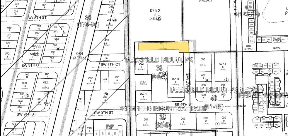 830 S Deerfield Ave, Deerfield Beach, FL à louer - Plan cadastral – Image 3 sur 3