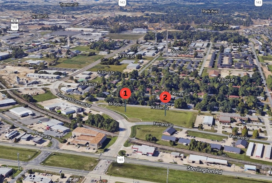 Ferrand St, Monroe, LA à vendre - Aérien – Image 2 sur 6