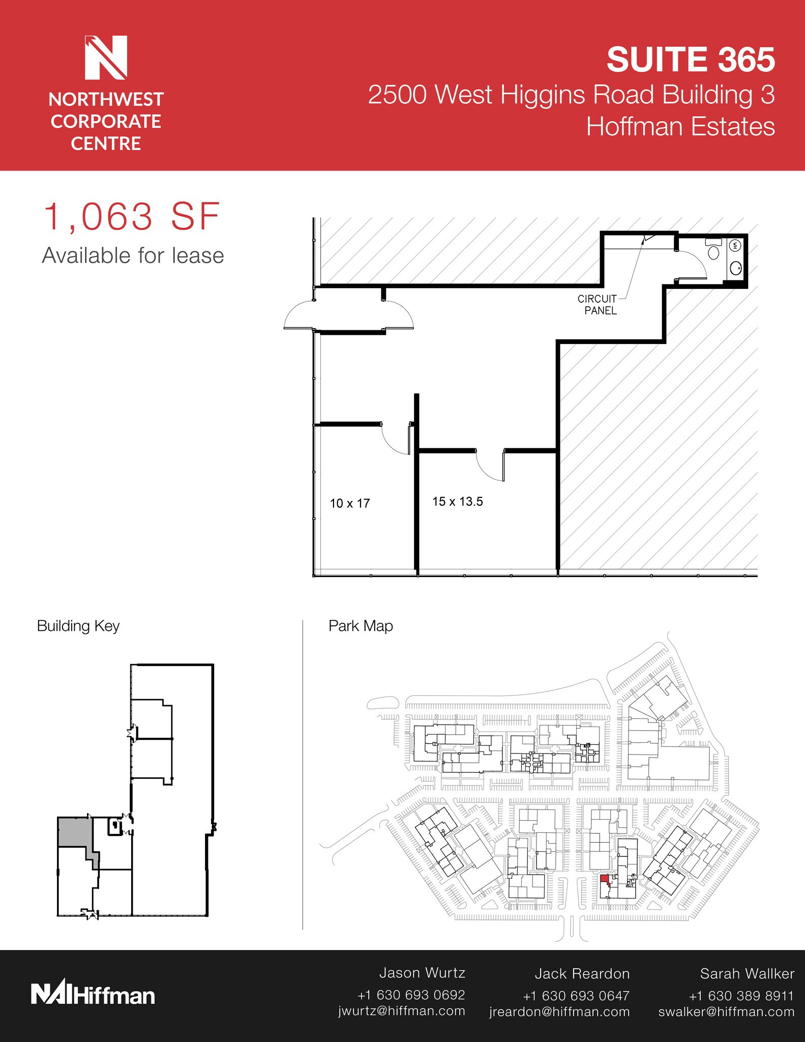 2500 W Higgins Rd, Hoffman Estates, IL à louer Plan d’étage– Image 1 sur 1