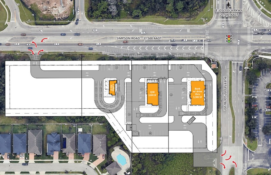 Simpson Rd & E Osceola Pky, Kissimmee, FL à louer - Plan de site – Image 2 sur 3