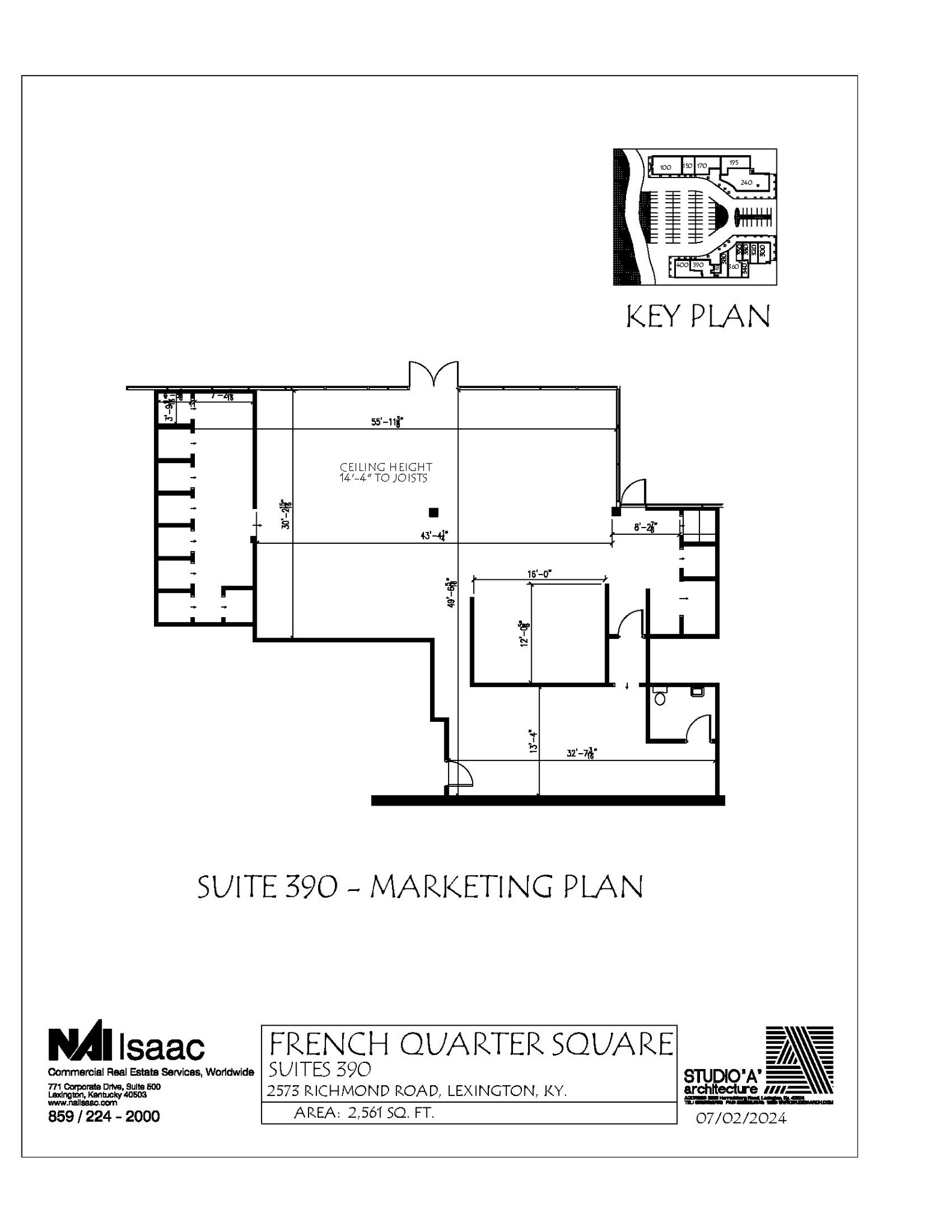 2573 Richmond Rd, Lexington, KY à louer Plan d’étage– Image 1 sur 1
