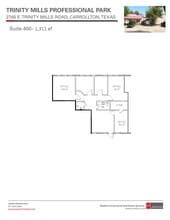 2761 E Trinity Mills Rd, Carrollton, TX à louer Plan d’étage– Image 1 sur 14