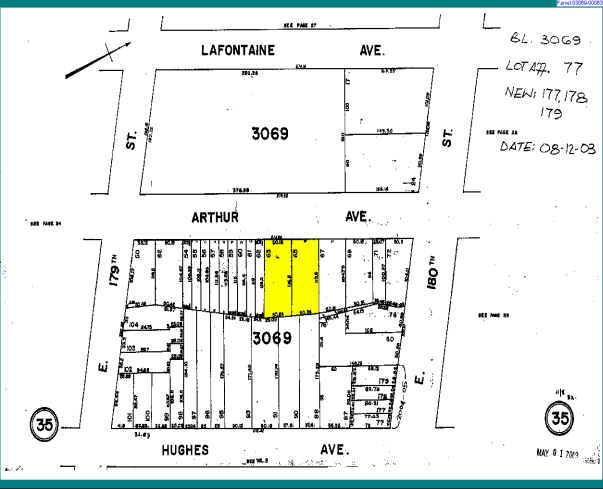 2070-2074 Arthur Ave, Bronx, NY à vendre - Plan cadastral – Image 2 sur 2