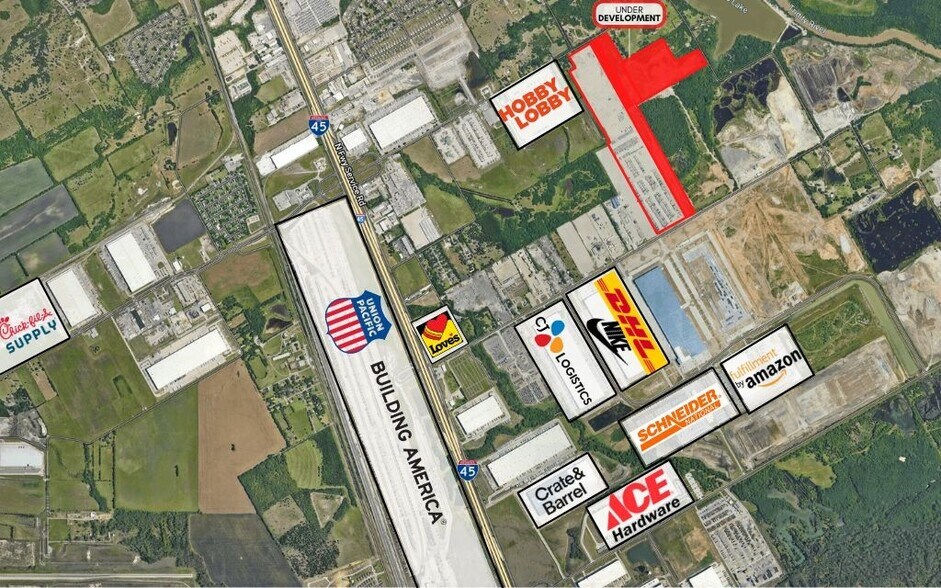 1600 Fulghum, Hutchins, TX à louer - Aérien – Image 2 sur 2