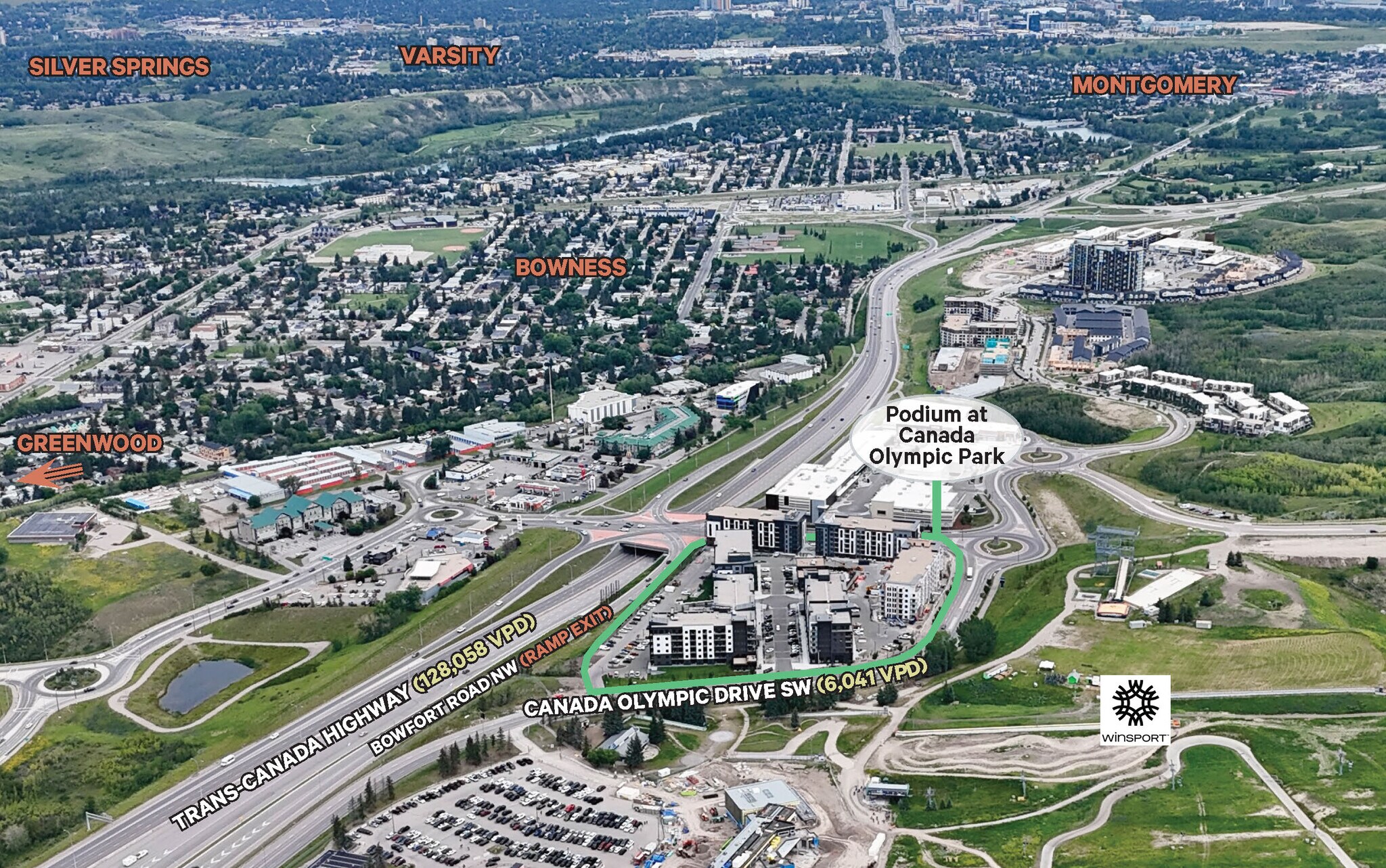 8620 Canada Olympic Dr SW, Calgary, AB à louer Aérien– Image 1 sur 2