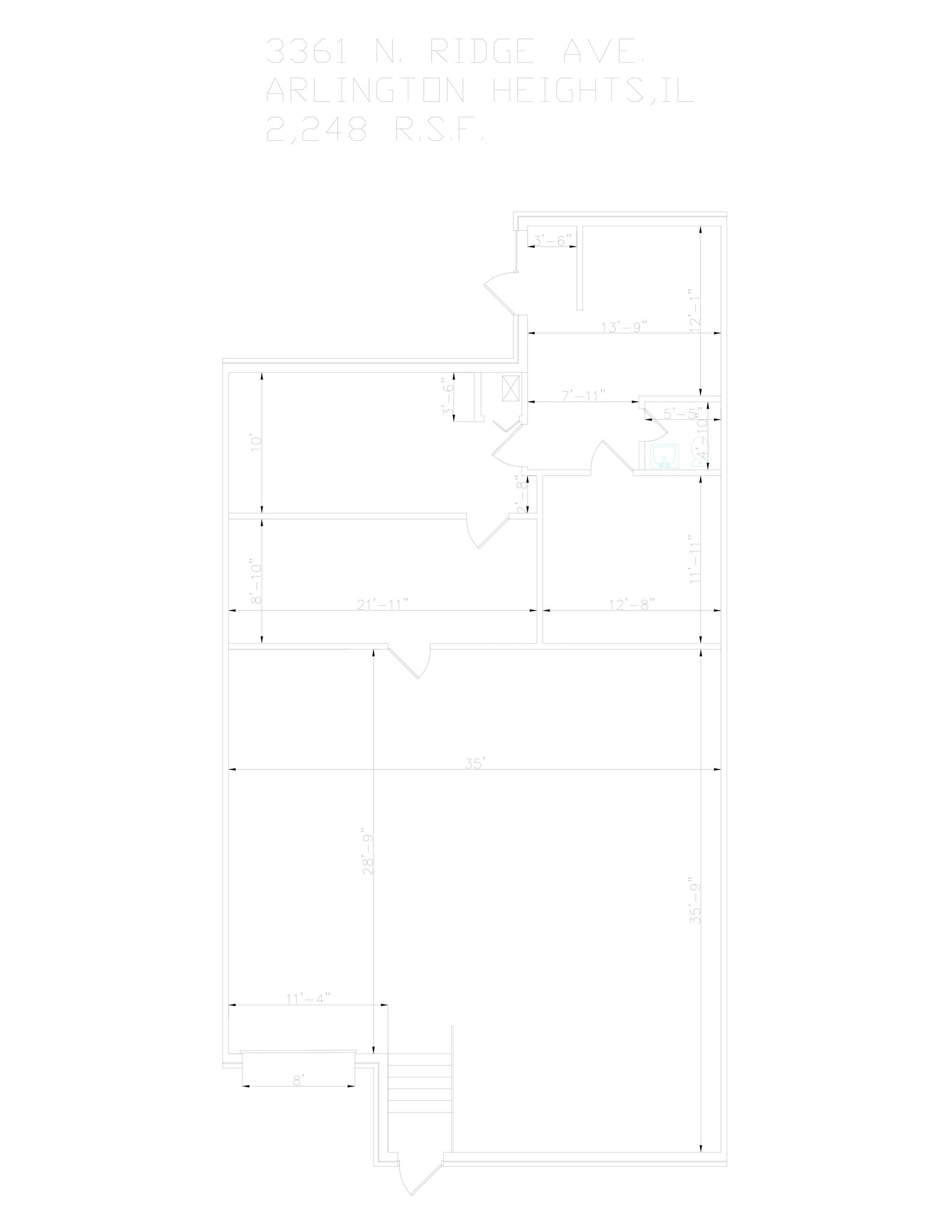 3353-3411 N Ridge Ave, Arlington Heights, IL à louer Plan de site– Image 1 sur 1
