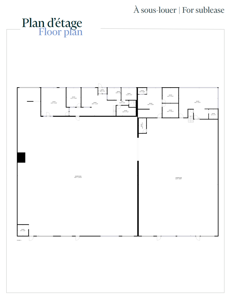 4060-4150 Rue Seré, Saint-Laurent, QC à louer Plan d’étage– Image 1 sur 1