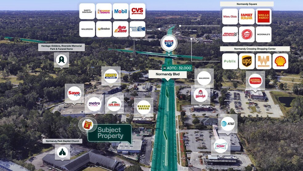 7102 Normandy Blvd, Jacksonville, FL à vendre - Photo de l’immeuble – Image 2 sur 3