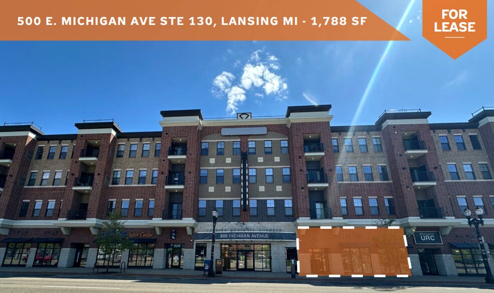 500 E Michigan Ave, Lansing, MI à louer - Photo de l’immeuble – Image 1 sur 14